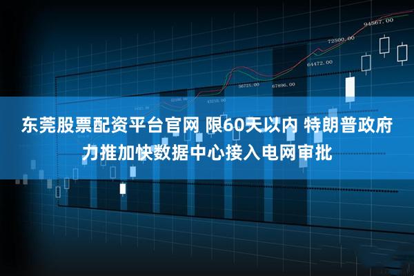 东莞股票配资平台官网 限60天以内 特朗普政府力推加快数据中心接入电网审批